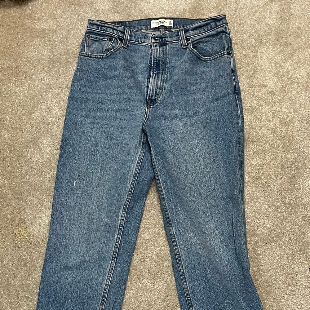 Abercrombie & Fitch Blue Straight Leg Jeans
